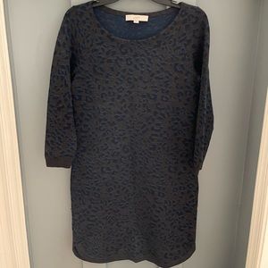 Loft beautiful leopard print dress size small